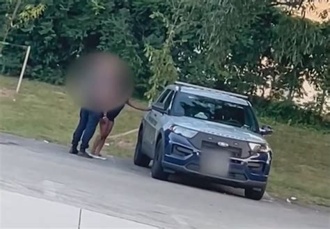 Maryland cop suspended after video appears to show him kiss woman, get in SUV with her